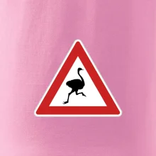 Dopravná značka - Pozor pštros