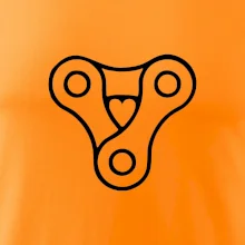 Cyklo srdce reťaz trojuholník