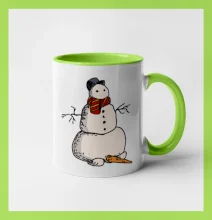 Snehuliak so spadnutým nosom