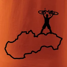 Mapa Slovenska - cyklista