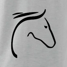 Kôň - hlava silueta Kôň - hlava silueta