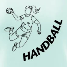 Handball nápis šikmo 1