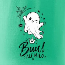 Buu ale milo - roztomilý duch čiernobiely