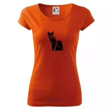 Origami mačka z boku