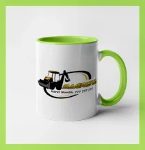 Bagrista v kruhu - vlastný nápis