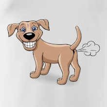 Prdiace pes kreslený (Hana-creative)