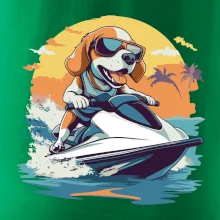 Bígel na vodnom skútri