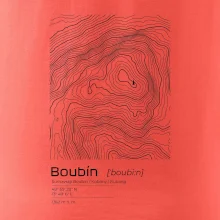 Boubín - vrstevnice v obdĺžniku