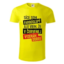 Síce som farboslepý, ale viem, že v červenej vyzerám dobre Síce som farboslepý, ale viem, že v červenej vyzerám dobre