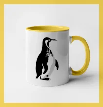 Tučniak čiernobiely z boku