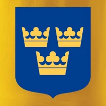 Švédsky znak tri korunky na prsník