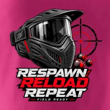Paintballová maska – Respawn, Reload, Repeat