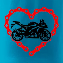Moto srdce reťaz - superšport Moto srdce reťaz - superšport