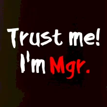 Trust me I´m  Mgr. / Ver mi som Magister.