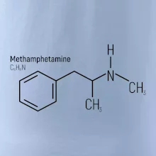 Molekulárna štruktúra Metamfetamín