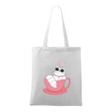 Hustá mačka v hrnčeku