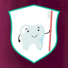 Zúbok na prsníku - zubná kefka