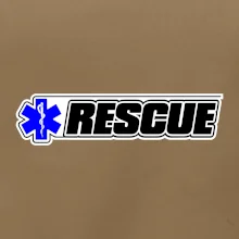 Záchranár rescue kríž modrý