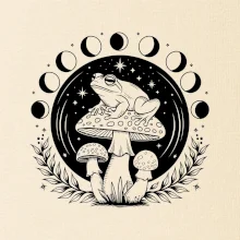 Goblincore fázy mesiaca Goblincore fázy mesiaca