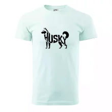Husky nápis v tele