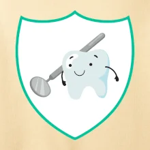 Zúbok na prsníku - zrkadlo