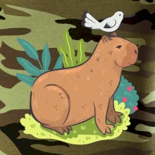 Kapybara a vtáčik Kapybara a vtáčik