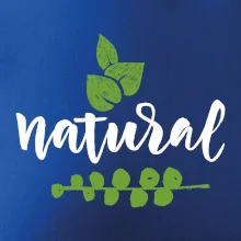 Natural - nápis v listoch