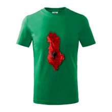 Mapa Albánsko reliéf hôr