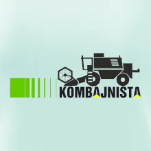 Kombajnista zelená a žltá Kombajnista zelená a žltá