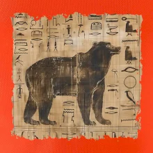 Egyptské hieroglyfy medveď