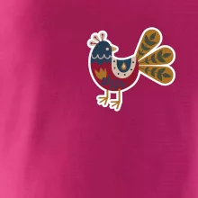 Folklór na prsníku sliepky