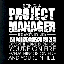 Being A Project Manager - bike