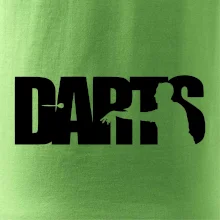 Darts - nápis so šípkarom