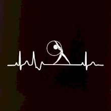 EKG moderná gymnastika obruč