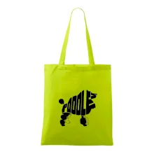 Pudel - nápis v tele