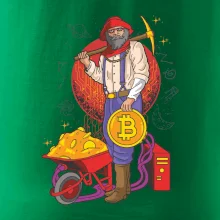 Baník ťaží Bitcoiny