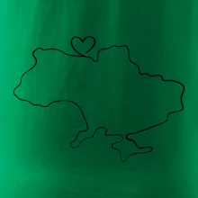 Mapa Ukrajiny - srdce