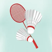 Bedminton - pálka a košík Bedminton - pálka a košík