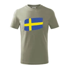 Švédsko vlajka štetkou