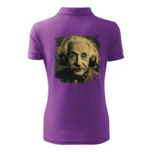 Albert Einstein so slúchadlami Albert Einstein so slúchadlami