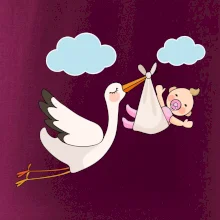 Bocian čakáme bábätko - dievča