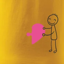 Párové tričká puzzle postavička