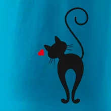 Zamilovaná mačka zozadu Zamilovaná mačka zozadu