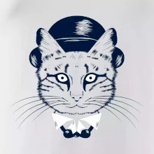 Mačka hipster s klobúkom