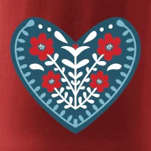 Folklór - srdce modré plné