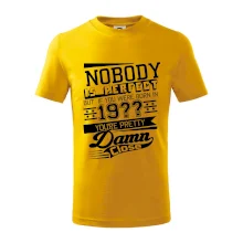 Nobody is perfect - Vlastný ročník