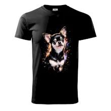 Obrázok polotón Čivava bielo čierna