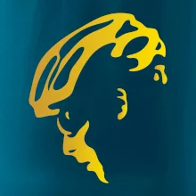 Hlava cyklista zlatá Hlava cyklista zlatá