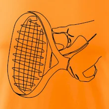 Tenisová raketa jedným ťahom Tenisová raketa jedným ťahom