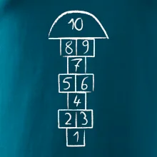 Skákať škôlku na tričku